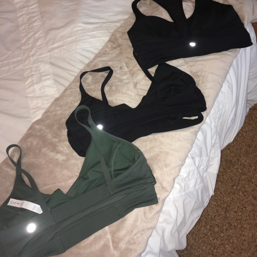 3 LULULEMON SPORTS BRAS NWOT
